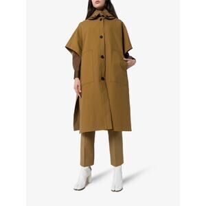 LVIR Womens Camel Hooded Cotton Coat Cape LV20SJK05